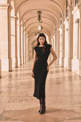 BIANCA SLEEVELESS BLACK DRESS