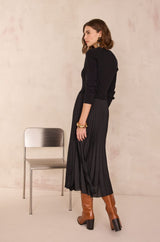 BELINDA BLACK KNITTED DRESS