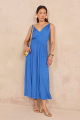 LISANA BLUE STRAIGHT DRESS