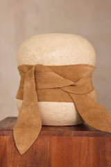 ELIAS LIGHT CAMEL SUEDE LEATHER BELT
