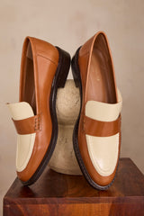 SAMY BI-COLOR LEATHER LOAFERS
