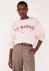 LESHOP NATURAL SWEATSHIRT