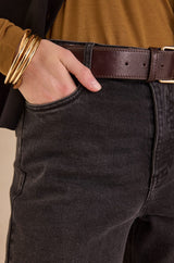 RIO BLACK MOM FIT JEANS