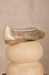 SANTIAGO GOLD BALLERINAS
