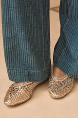 SANTIAGO GOLD BALLERINAS