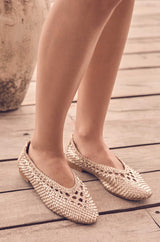 SANTIAGO GOLD BALLERINAS