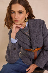 FLORA HERRINGBONE COAT