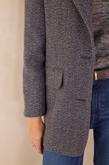 FLORA HERRINGBONE COAT