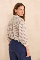 DYLAN PAISLEY PRINT BLOUSE