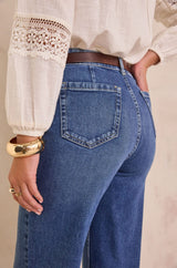 REBECCA STONE USED WIDE-LEG JEANS