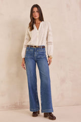 REBECCA STONE USED WIDE-LEG JEANS