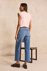 ROBIN STONE USED BOYFRIEND JEANS