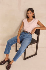 ROBIN STONE USED BOYFRIEND JEANS