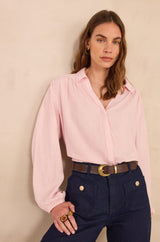 SEATTLE LUREX VISCOSE STRIPED BLOUSE