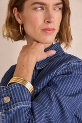 CARLA STRIPED COTTON JACKET