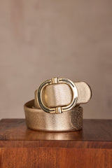 ELISE GOLD LEATHER BELT
