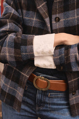 ELISE LIGHT CAMEL LEATHER BELT