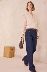 ANAIS RINSE WIDE-LEG JEANS