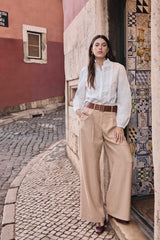 FLAUBERT LIGHT CAMEL TROUSERS