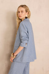 PEYTON HEATHER BLUE JACKET