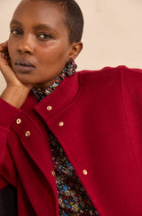 CHRIS RED MIXED WOOL JACKET