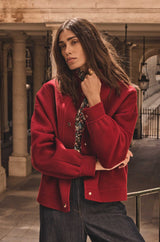 CHRIS RED MIXED WOOL JACKET