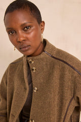 CELESTIN LONG SLEEVE BLENDED WOOL JACKET
