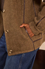 CELESTIN LONG SLEEVE BLENDED WOOL JACKET