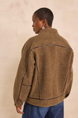 CELESTIN LONG SLEEVE BLENDED WOOL JACKET