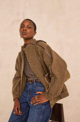 CELESTIN LONG SLEEVE BLENDED WOOL JACKET