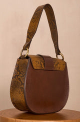 VALENTIN CAMEL LEATHER BAG