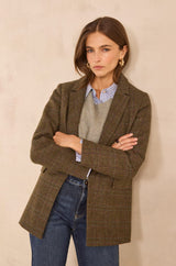 NELIA TARTAN BLAZER