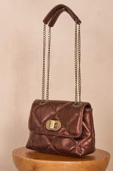 GABY M BIS QUILTED LEATHER BAG
