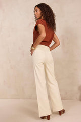 ROSA WIDE BRAIDED WAISTBAND JEANS