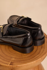 ORNELLA BIS FLAT LEATHER MOCCASIN