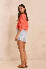 ROAN LIGHT INDIGO JEANS SHORTS