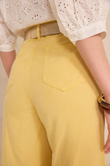 SANDY LEMON WIDE TROUSERS