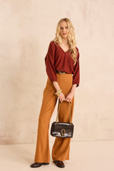 AUXANE 3/4 SLEEVE BATWING SWEATER