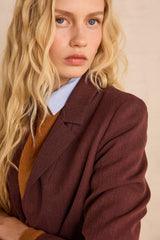 PEYTON BURGUNDY SUIT JACKET