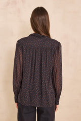SPIRIT LONG-SLEEVED POLKA DOT BLOUSE