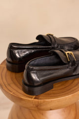 ORNELLA BIS FLAT LEATHER MOCCASIN