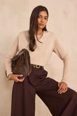 ALEX SLEEVELESS WOOL BLEND SWEATER