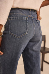 RUDY LIGHT WASHED STRAIGHT CROPPED JEANS