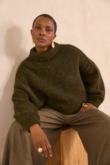 AZALEA LONG-SLEEVED ALPACA SWEATER
