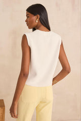 PIERRO COTTON SLEEVELESS VEST