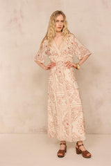 BRANA PRINTED FLUID DRESS