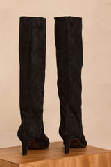 OXANA SUEDE HEELED BOOTS