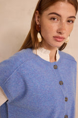 ARTHUR LAVENDER SLEEVELESS CASHMERE SWEATER