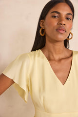 BILLINA PLEATED SHORT DRESS