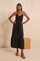 PERRINE FLOWY COTTON STRAP DRESS